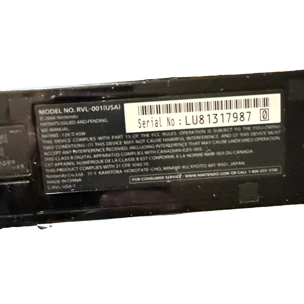 Nintendo wii rvl